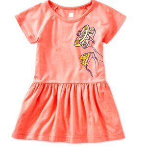 Tea collection NWT, baby girl's 6-9 mos pink kite raglan skirted baby dress.